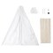 White Teepee PLAY TENT for Kids Indoor Outdoor Children Playhouse